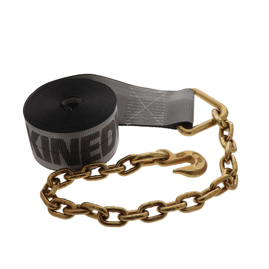 Kinedyne 4" by 30' Rhino MAX Chain Anchor Winch Strap 30" Chain End